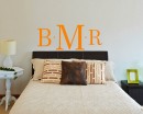 Customized Initials Name Monogram Vinyl Wall Name Decals